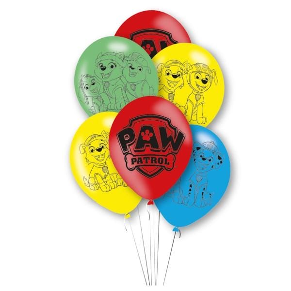6 Balões Patrulha Pata