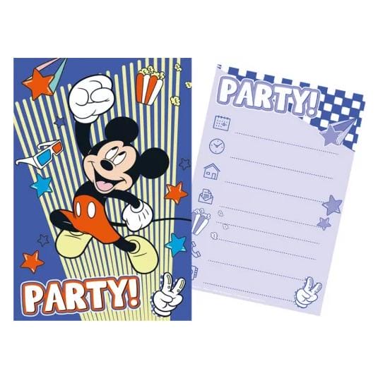 5 Convites Aniversário Mickey Mouse