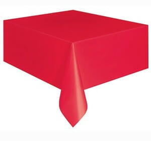 Toalha de Mesa plástico Vermelho