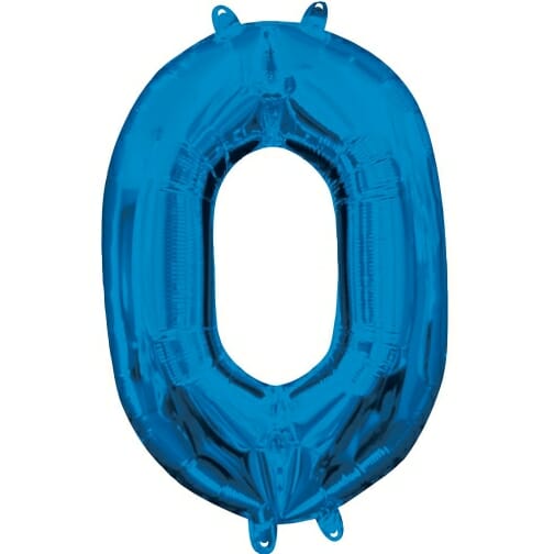 Balão nº0 Azul - 40 cm