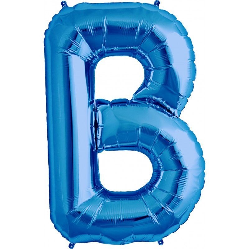 balão foil letra B azul