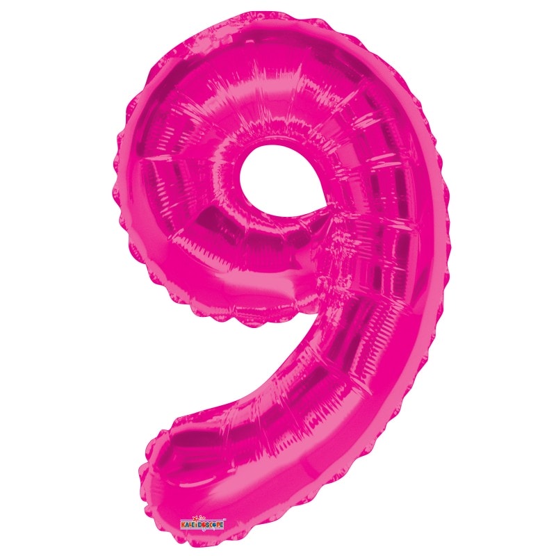 balão foil 9 rosa