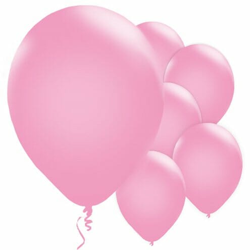10 balões latex rosa 27,5 cm