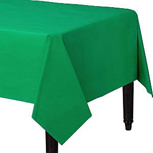 toalha de mesa verde folha
