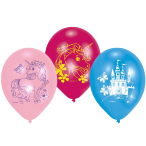 6 Balões Unicórnio Castelo