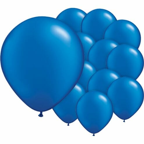 baloes azul metalizado