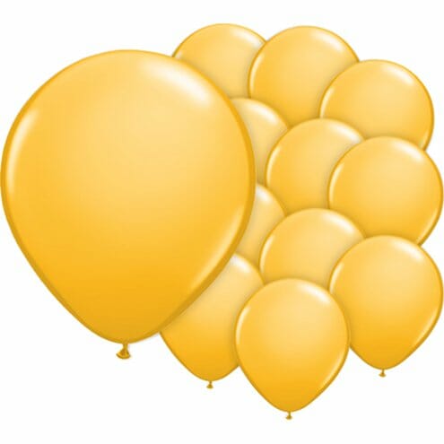 20 balões amarelo 35 cm
