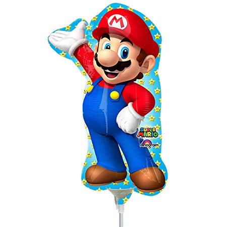 balão mini foil super Mário
