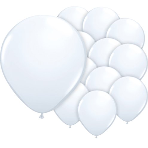 Mini balão latex branco 5