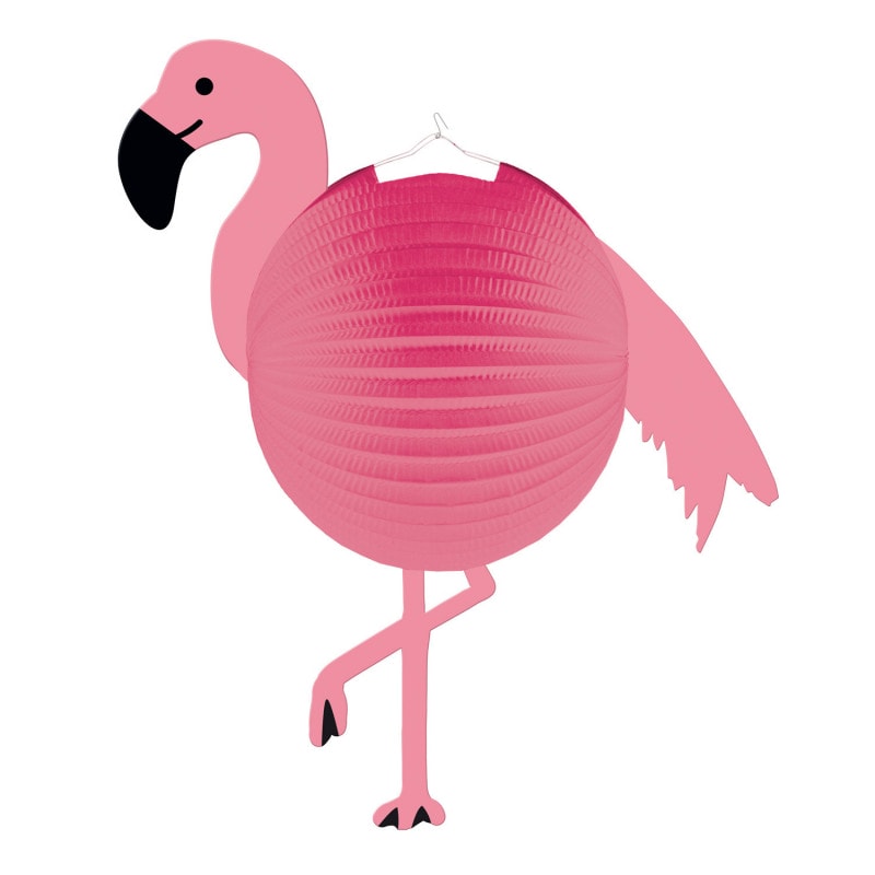 Decoração de papel flamingo