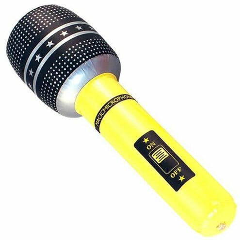microfone insuflável 40 cm