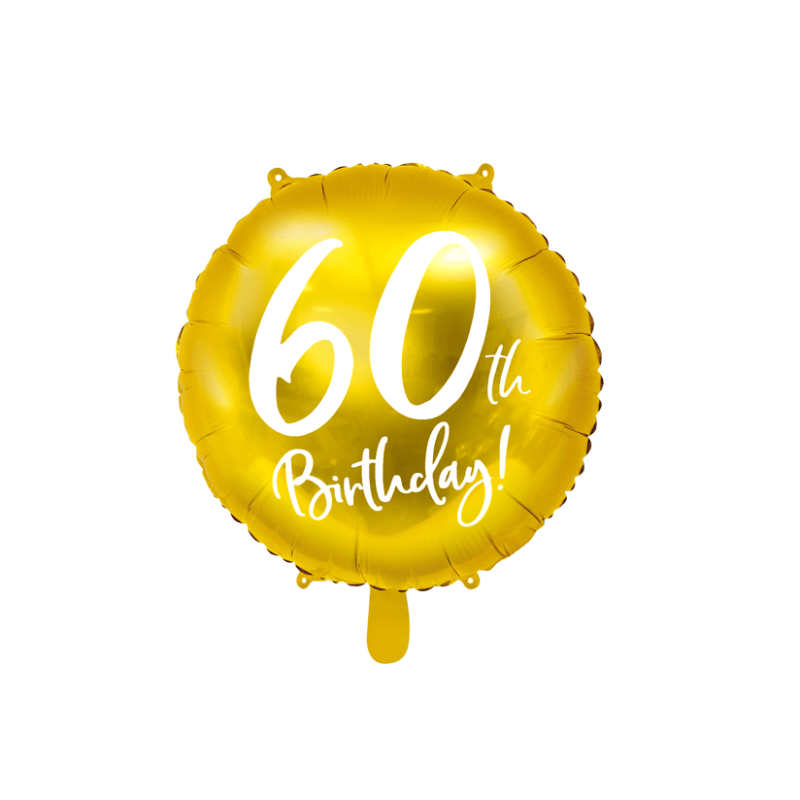 balão foil 60 anos