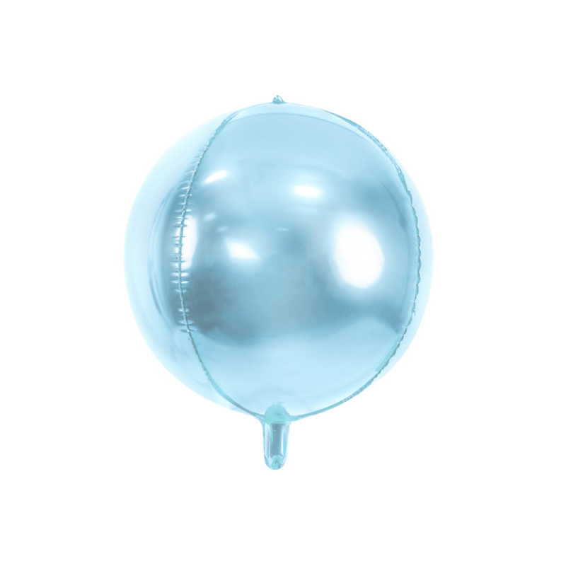 balão foil esfera azul céu