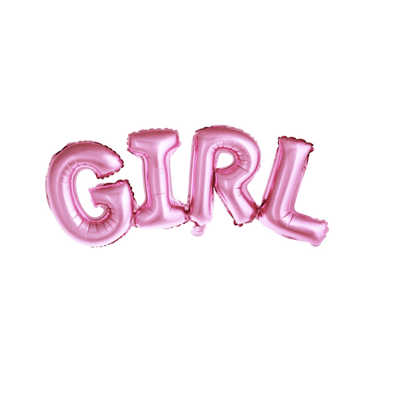 balão foil girl rosa