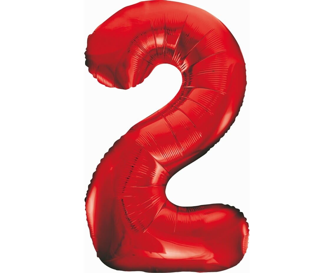 Balão Foil Nº 2 Vermelho