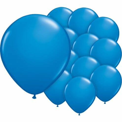 20 balões azul 35 cm