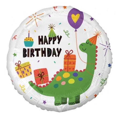 Balão Dinossauros Happy Birthday