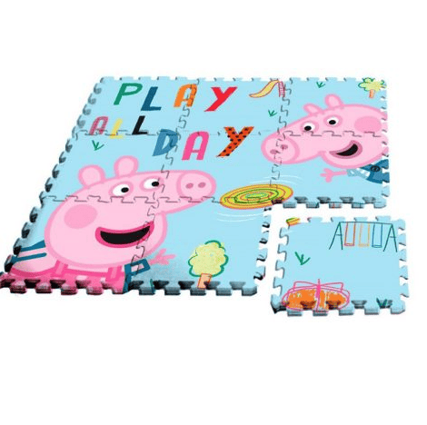 puzzle para chão porquinha peppa 90x90 cm