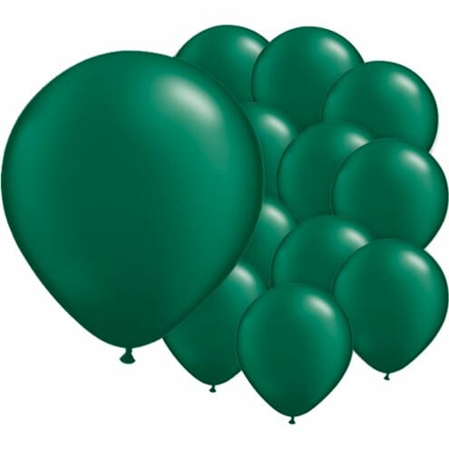 100 balões Verde garrafa
