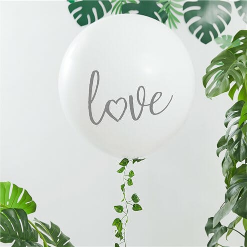 kit balão gigante Love Botânica