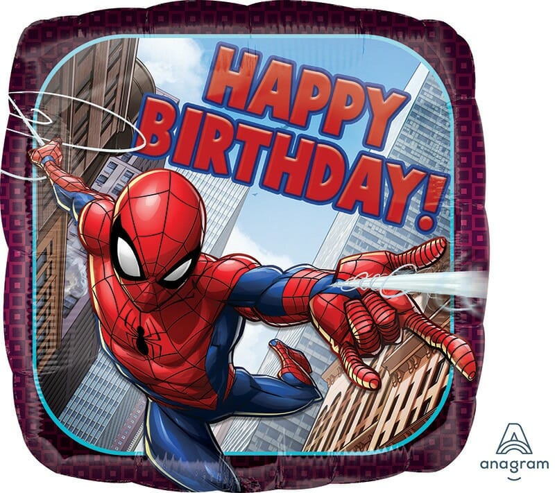 balão foil homem aranha happy birthday