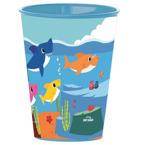 copo de plástico baby shark