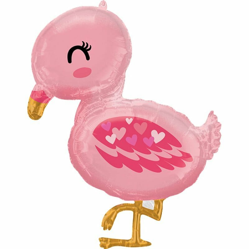 Super balão foil flamingo baby