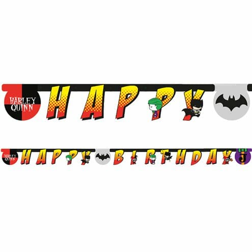 Faixa Happy Birthday Batman vs Joker