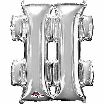 Balão Asterisco Prata 40 cm