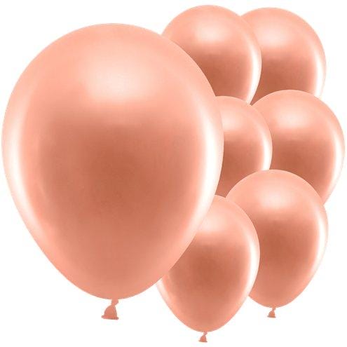 10 Balões Latex Rose Gold