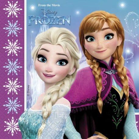 20 Guardanapos Festa Frozen Disney