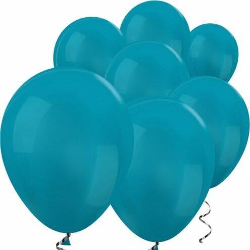10 Balões Latex Azul Turquesa 30 cm