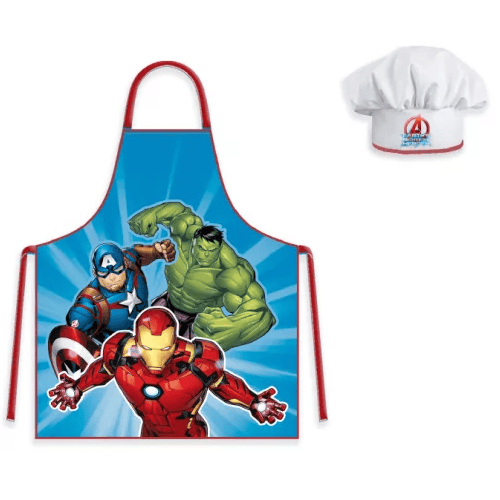 Avental + Gorro Cozinha Avengers (Vingadores)