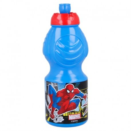 garrafa desportiva homem aranha azul