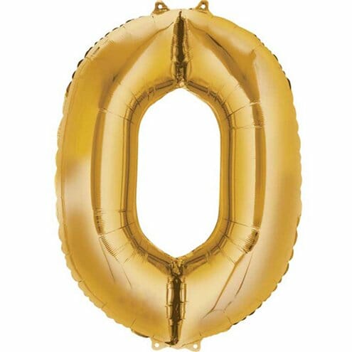 balão mini foil Dourado nº 0 33 cm