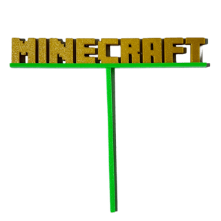 Topo de Bolo Minecraft 3D ⋆ Festa Na Hora