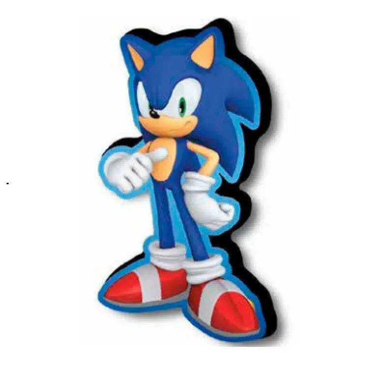 Almofada Acolchoada Sonic 3D