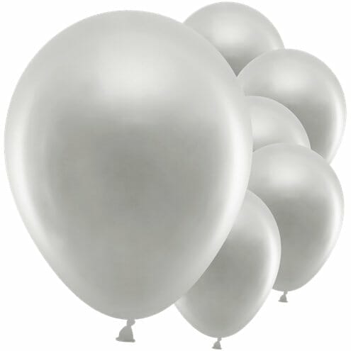 balões prata metalizado 30cm