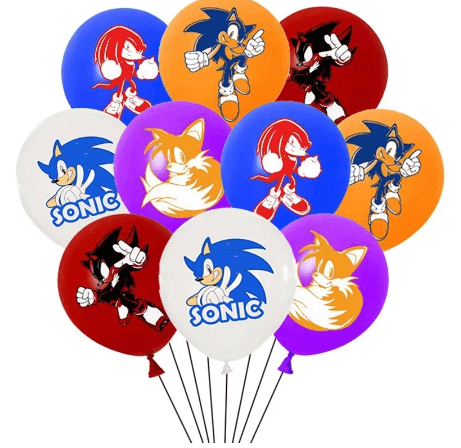 Balão Party Mix Sonic Avulso 27 cm