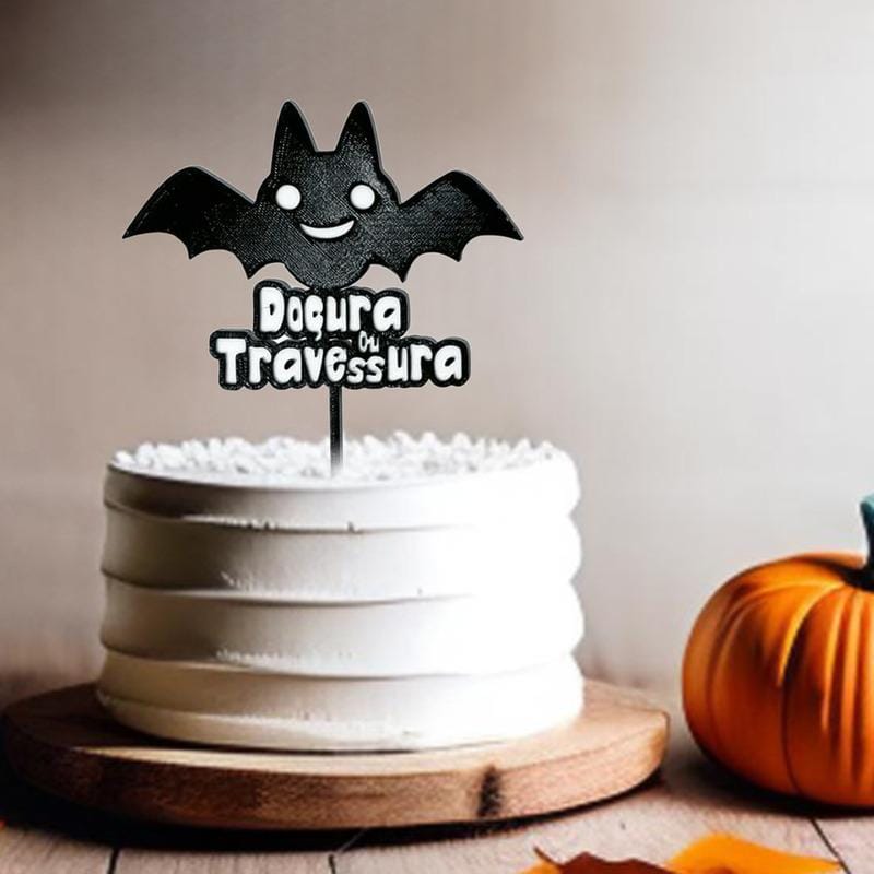 Halloween Topo de Bolo Morcego