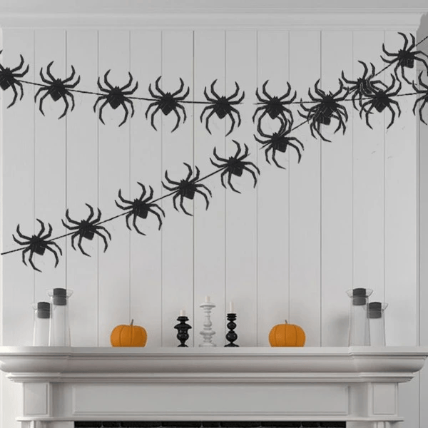 decoração aranhas de halloween