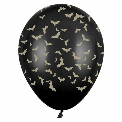 balões morcegos preto