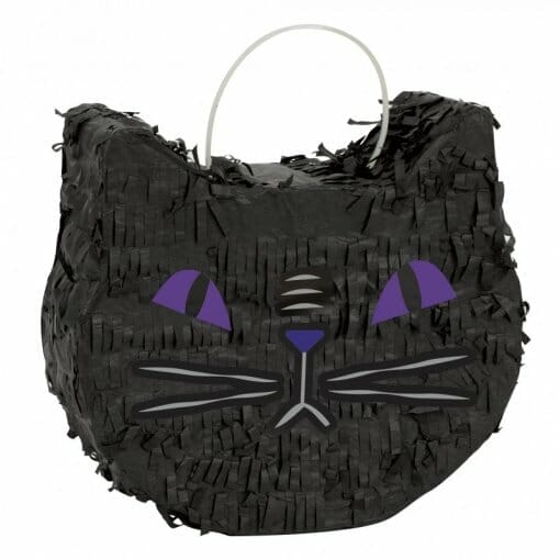 mini pinhata halloween gato preto