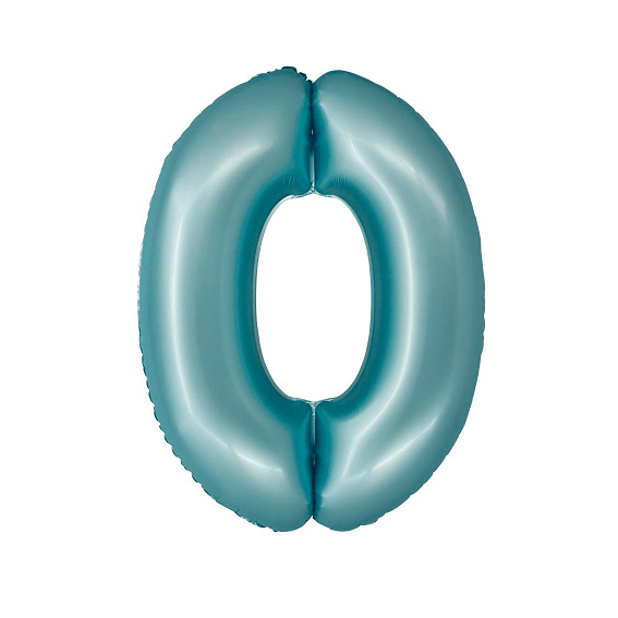 Super Balão Nº 0 Azul Pastel 76 cm