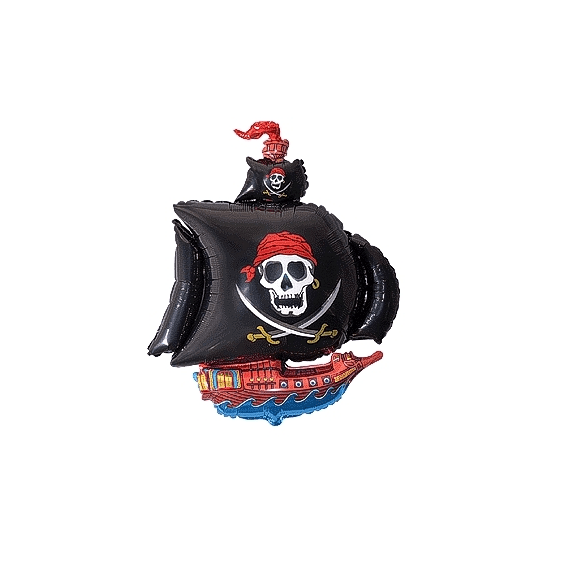 Balão Foil Barco dos Piratas 36 cm