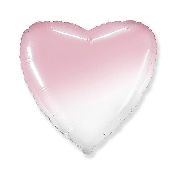 Balão Foil Coração Degradê Rosa