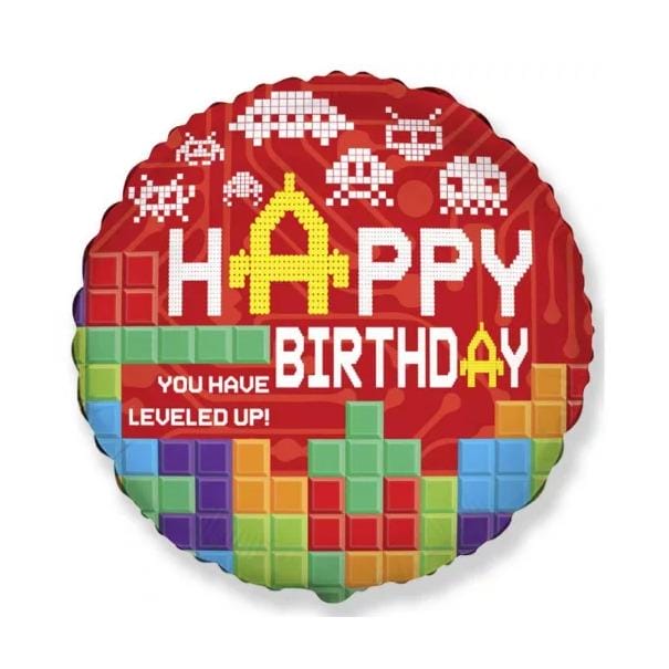 Balão Happy Birthday Lego 46 cm