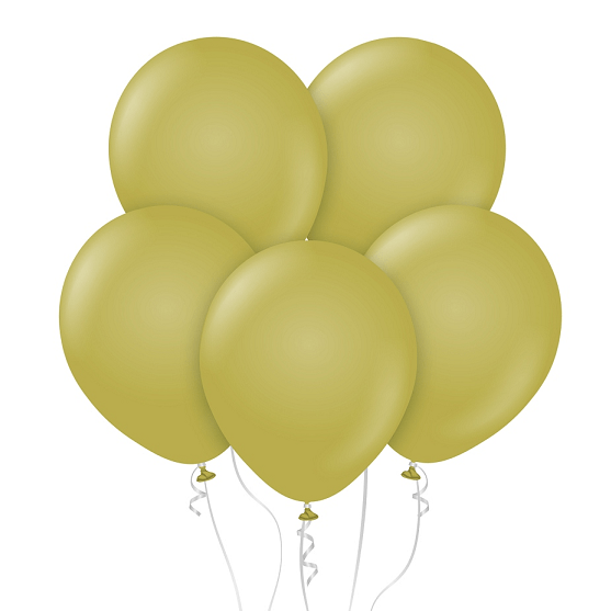 10 Balões Latex Verde Oliva 30 cm