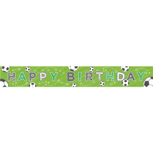 Banner Happy Birthday Festa Futebol