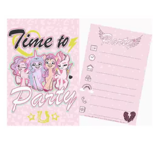 5 Convites Festa My Little Pony